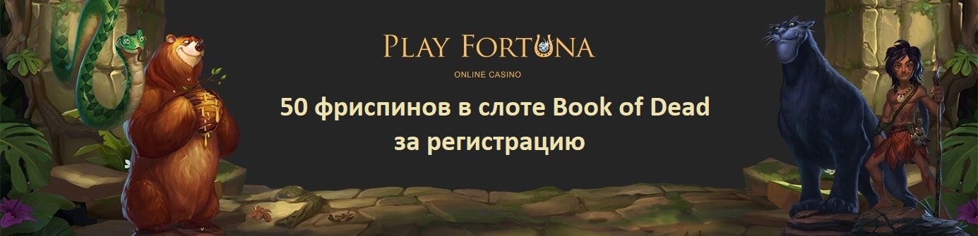 50 фриспинов в слоте Book of Dead за регистрацию
