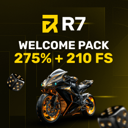 210 фриспинов за регистрацию в R7 Casino